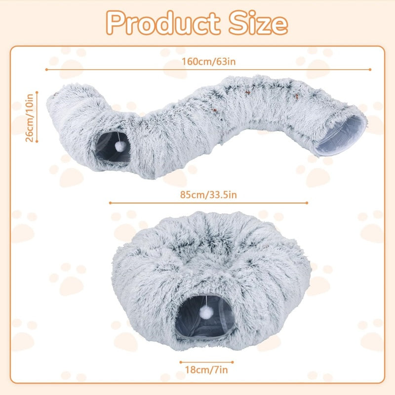 Step by step guide to buckling the cat tunnel bed into a ring