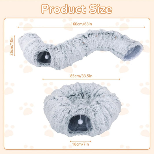 Step by step guide to buckling the cat tunnel bed into a ring
