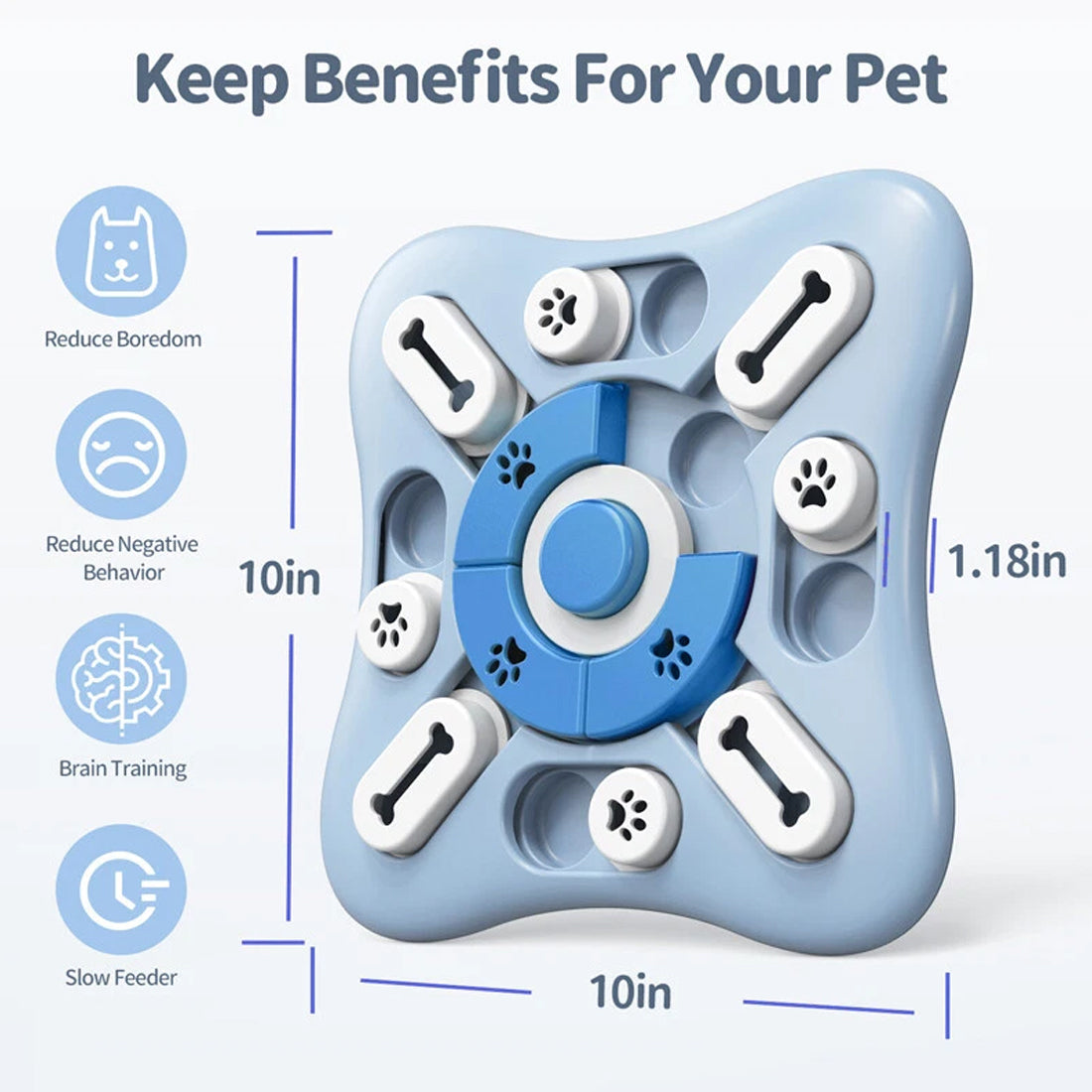 Interactive dog puzzle feeder treat game