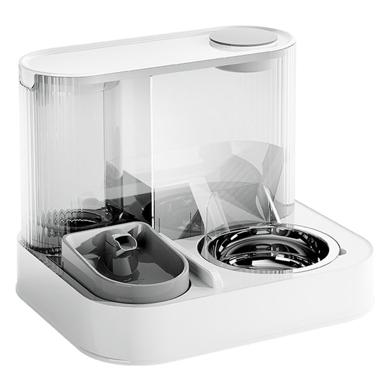 Automatic gravity pet feeder and water dispenser for dogs and cats